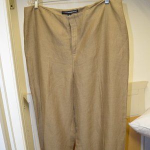 COMPANY ELLEN TRACY Linen Blend Dress Pants, Sz 16